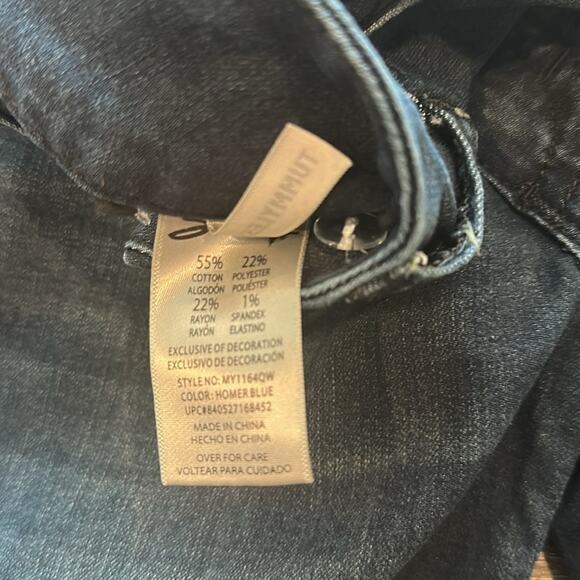 Seven7 10 Tummyless Darkwash Non-Distressed Skinny Jean - Picture 7 of 10